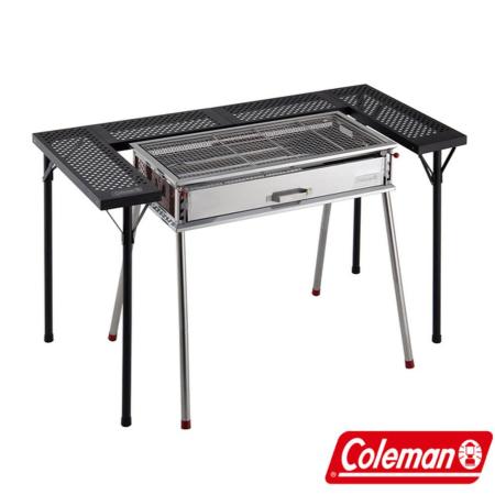 【美國 Coleman】三用烤肉桌組.烤肉架.烤肉爐.燒烤爐/餐桌.可折疊收納.BBQ/CM-37308✿30E010